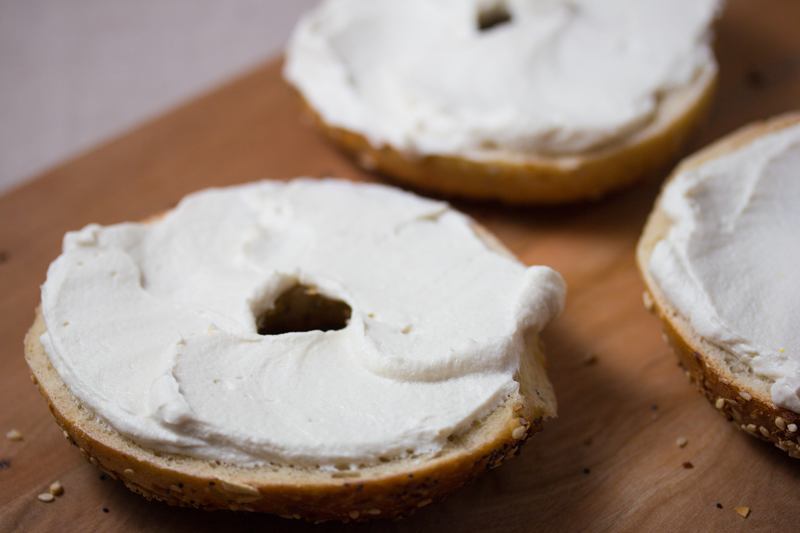 vegan cashew cream cheese in the vitamix